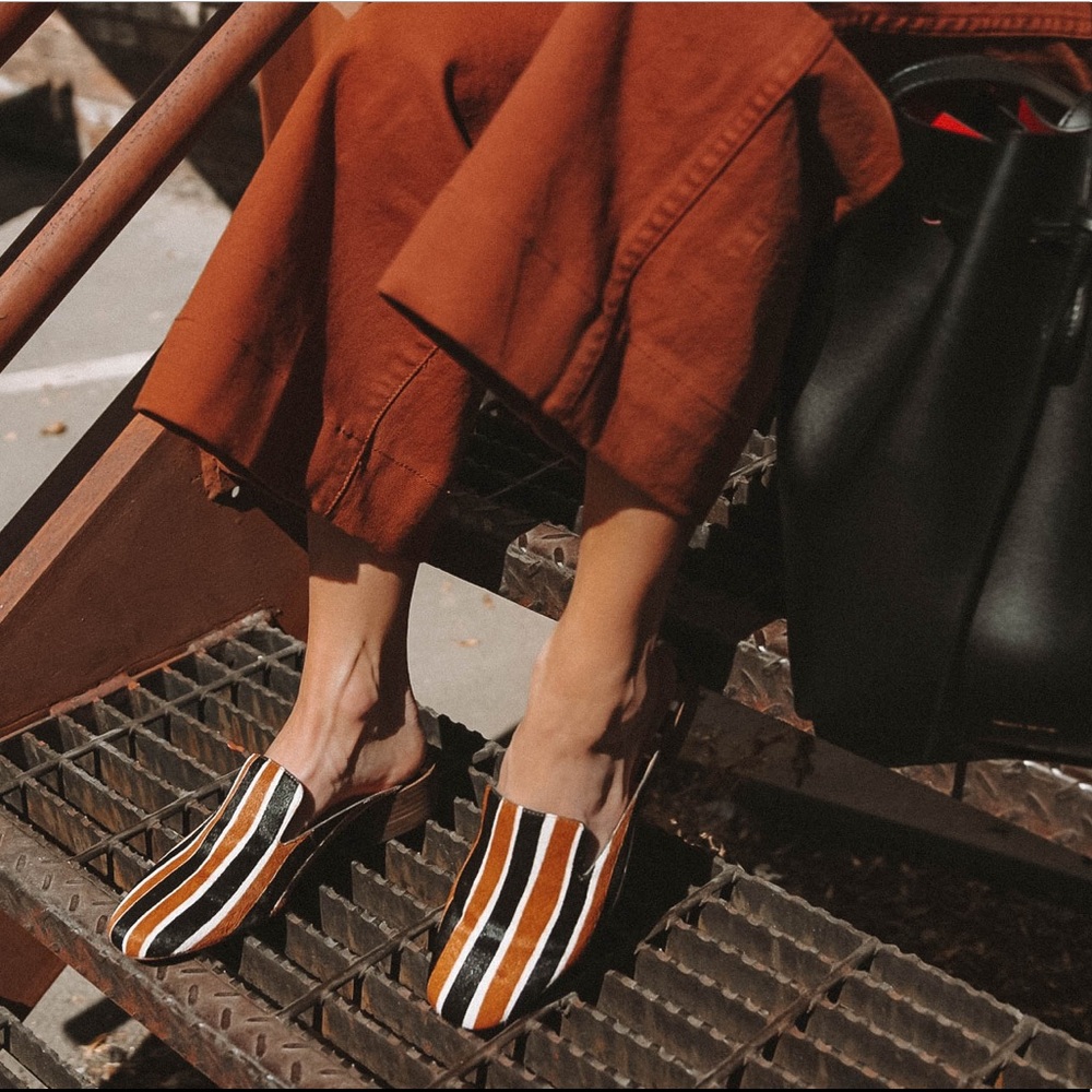Madewell Pony Hair Mules